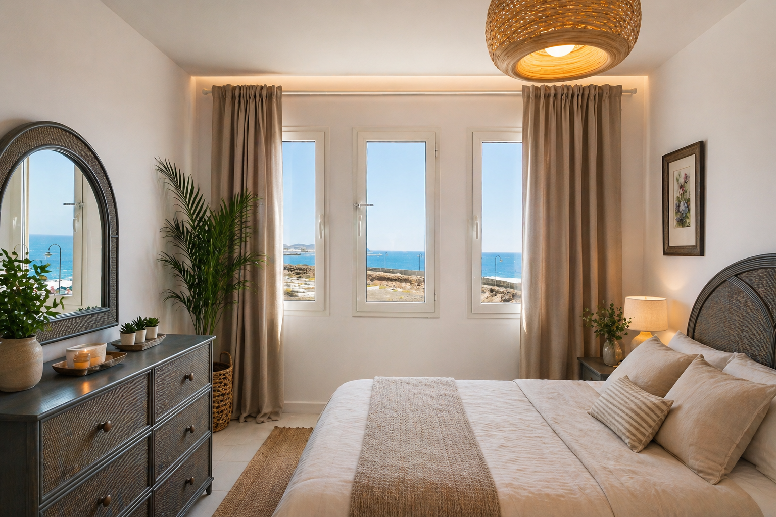 Sea-facing windows & natural light